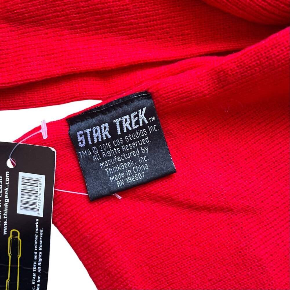 Official Star Trek: The Original Series (TOS) Operations Division Red Scarf - Picture 2 of 5